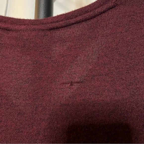 APT 9 Burgundy Red V Neck Oversized Sweater Small - Picture 6 of 6
